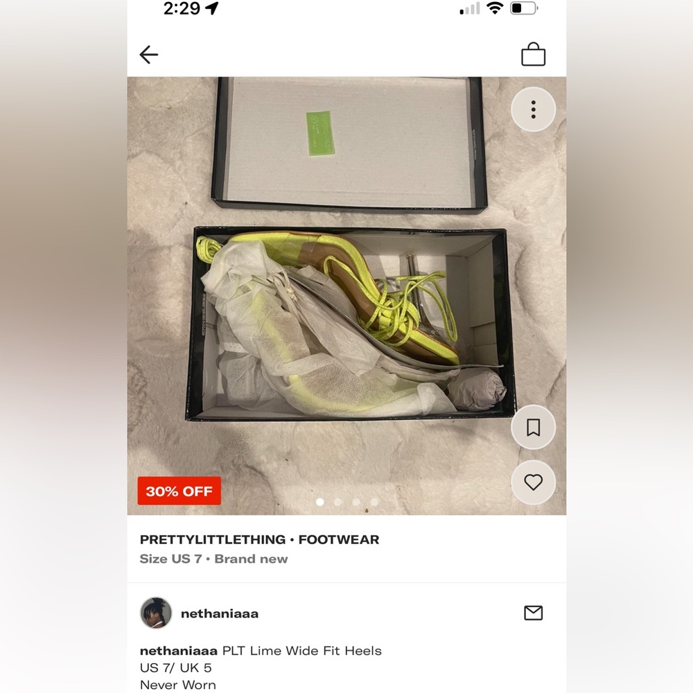 PLT Lime Wide Fit Heels